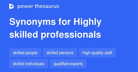 highly skilled synonym.